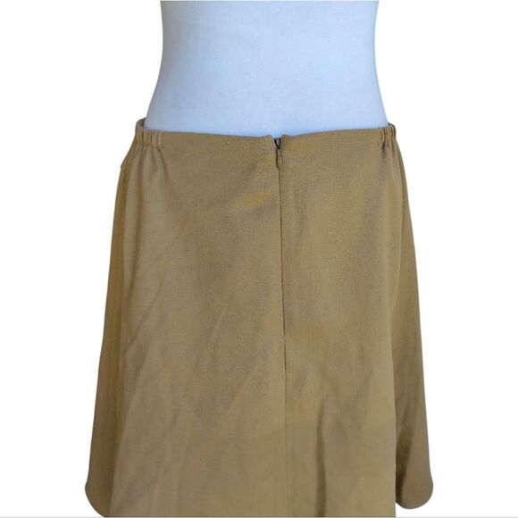 Talbots Petite Women's Nutmeg Color Wool Flouncy A-Line Skirt Size 16 Petite - Picture 5 of 7